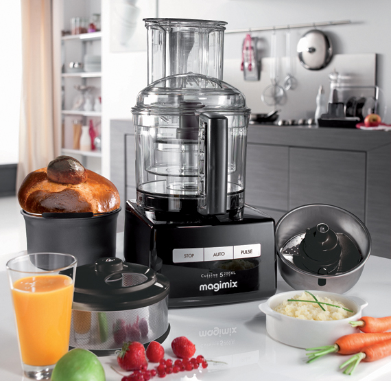 Magimix 5200XL Black Wide Chute Food Processor 3.6 Ltr Bowl