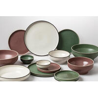 235mm Round Stackable Plate Smokey Plum 