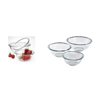 3 piece Glass mixing bowl set Pyrex