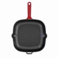 250mm Cast Iron Frypan Red