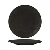 265mm Ribbed Coupe Plate Charcoal Zuma 
