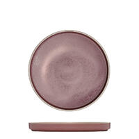 200mm Round Stackable Plate Smokey Plum 