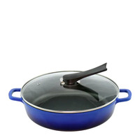 AluChef Shallow Round Casserole Blue - For EcoServe Large Stand