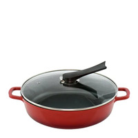 AluChef Shallow Round Casserole Red - For EcoServe Large Stand