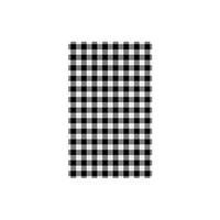 Gingham Black Greaseproof Paper (Pkt of 200)