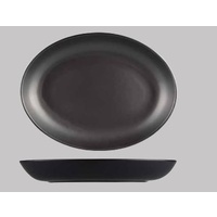 275 x 205mm Black Oval Coupe Bowl Longfine