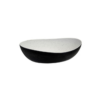 348 x 270mm Oval Bowl, Stone Natural/Black, Cheforward