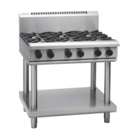 Waldorf RN8600G-LS Gas 6 Hobs On Leg Stand - 900mm Wide