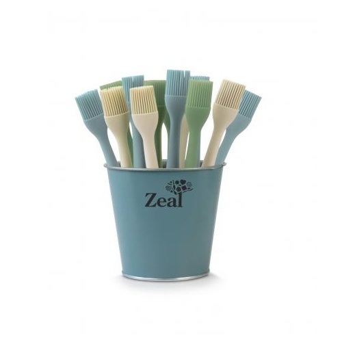185mm Silicone Brush Neutral Colours, Zeal