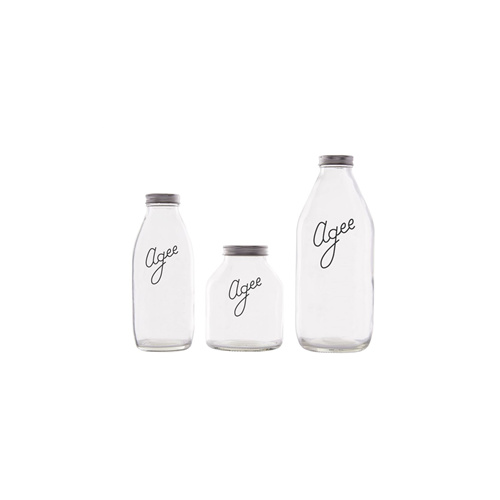 Measure and Pour Glass bottles, set of 3, Agee