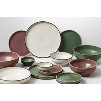 235mm Round Stackable Plate Smokey Basil