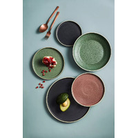 235mm Round Stackable Plate Midnight 