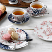 170mm Rose Chintz Cranberry Vintage Prints