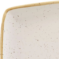 295mm Rectangular Plate Barley White