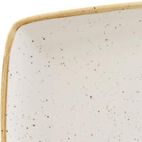 350mm Rectangle Plate Barley White