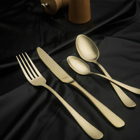 Matt Champagne Coffee spoon Amefa Austin