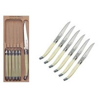 Ivory Steak Knife 6 Piece set, Andre Verdier Laguiole