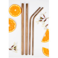 Rose Gold Mixed Straw pack