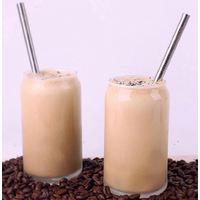 Stainless Steel Reusable Smoothie Straw, bag and cleaning brush, To Go Pack