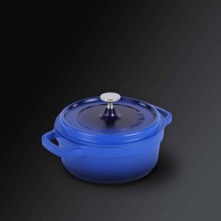 AluChef Round Casserole Blue