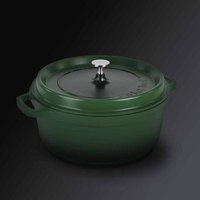 AluChef Round Casserole Green - For EcoServe Large Stand