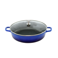AluChef Shallow Round Casserole Blue - For EcoServe Large Stand