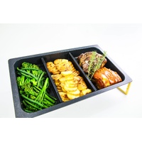 AluChef Removeable Pan Divider, Steel And Silicone, Black