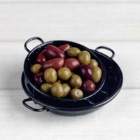 100mm Tapa/Paella Pan-Black Enamel