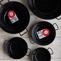 200mm Tapa/Paella Pan-Black Enamel