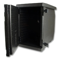 86ltr Cambro Hot Box - Black Front Loader.