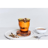 250ml Amber Picardie Tumbler Glass - (Boxed in 6) 86mm x 90mm