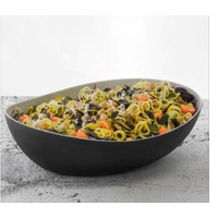 450 x 345mm Oval Bowl, Stone Natural/Black, Cheforward