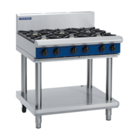 Blue Seal G516D-LS Gas 6 Hobs On Leg Stand - 900mm Wide