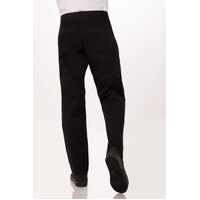 Slim Black Chefs Pants