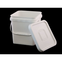 10 Ltr Pail Square Base &amp; Lid