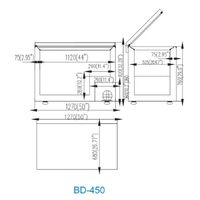 Atosa Solid Door Chest Freezer 385L