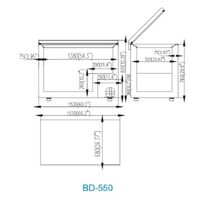 Atosa Solid Door Chest Freezer 450L