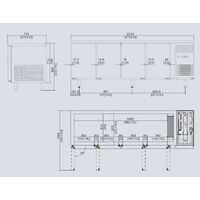  Atosa Four Door Underbench Chiller 