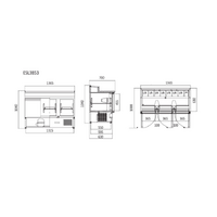 Atosa Three Door Open Top Salad Prep Chiller 