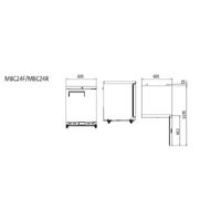 Single Door Under-bench Freezer 105 litre 