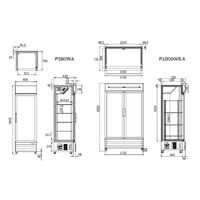 Atosa Double Glass Door Mounted Chiller