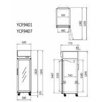 Atosa Top Mounted Single Door Glass Freezer 