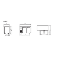 Atosa Two Door Under bench Freezer 
