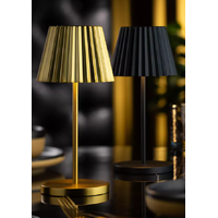 Dominica 260mm LED Cordless Lamp-Brushed Gold Lampa