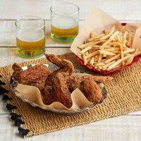 Large Stainless Steel Vintage Serving Basket