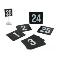 1-25 Black Table Numbers