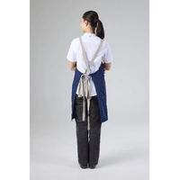 Lockharte Canvas Cross Over Back Apron Blue (pair with strap XNS07)