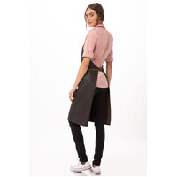 Boulder Waxed Black/Brown Bib Apron