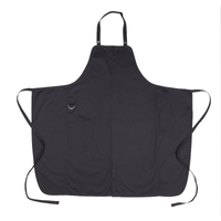 Charcoal Brio Chefs Bib Apron with Pocket