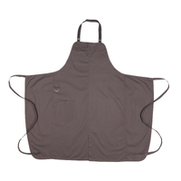 Brown Brio Chefs Bib Apron with Pocket